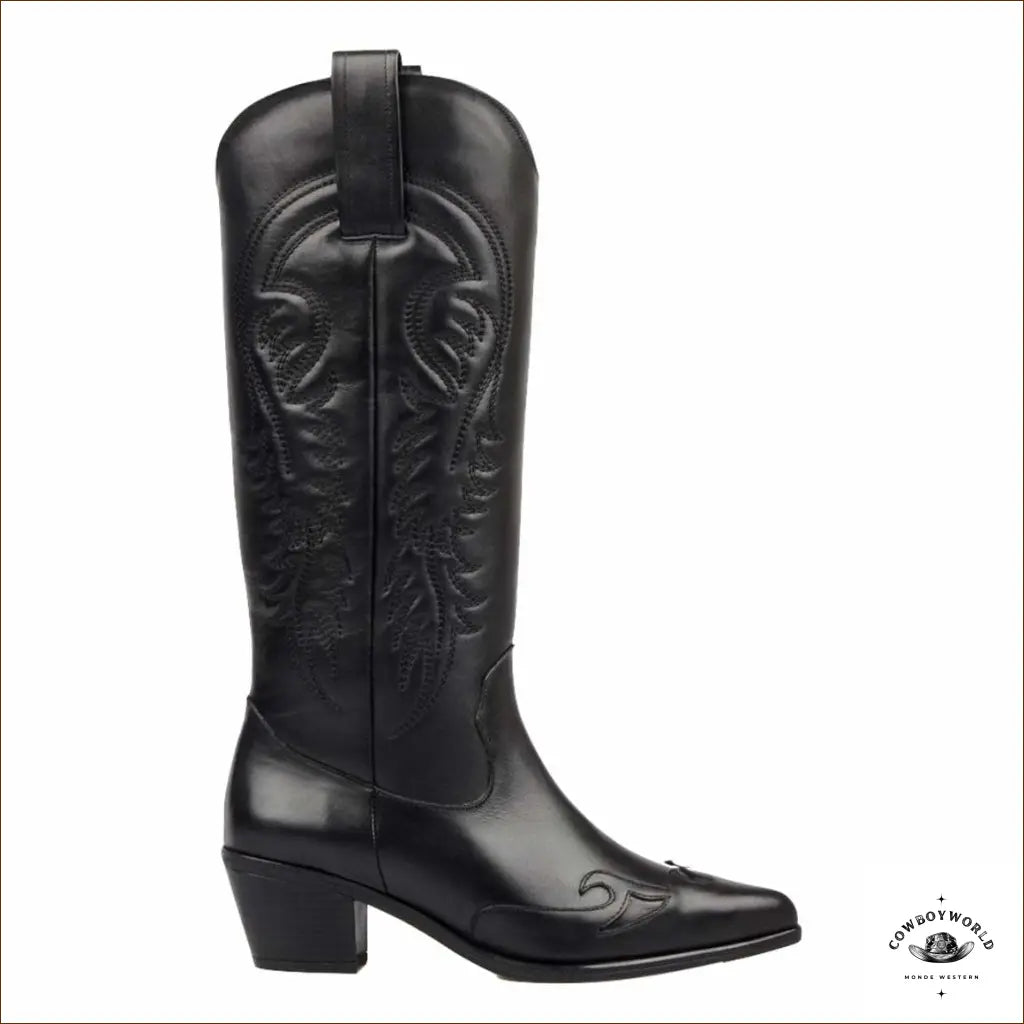 Bottes Noires Femme Western