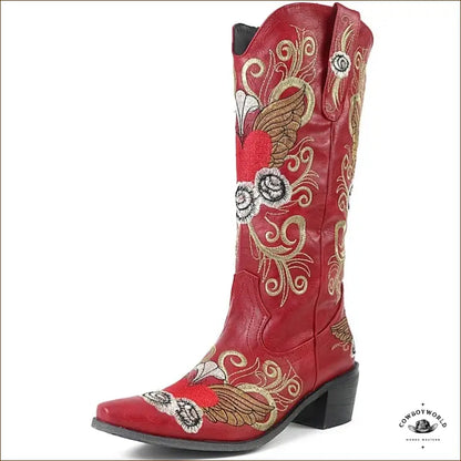 Bottes Western Rouges