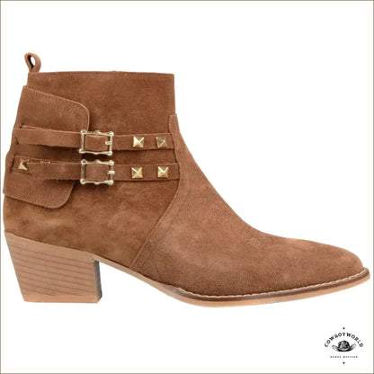 Bottines à Talon Haut Cowboy Femme