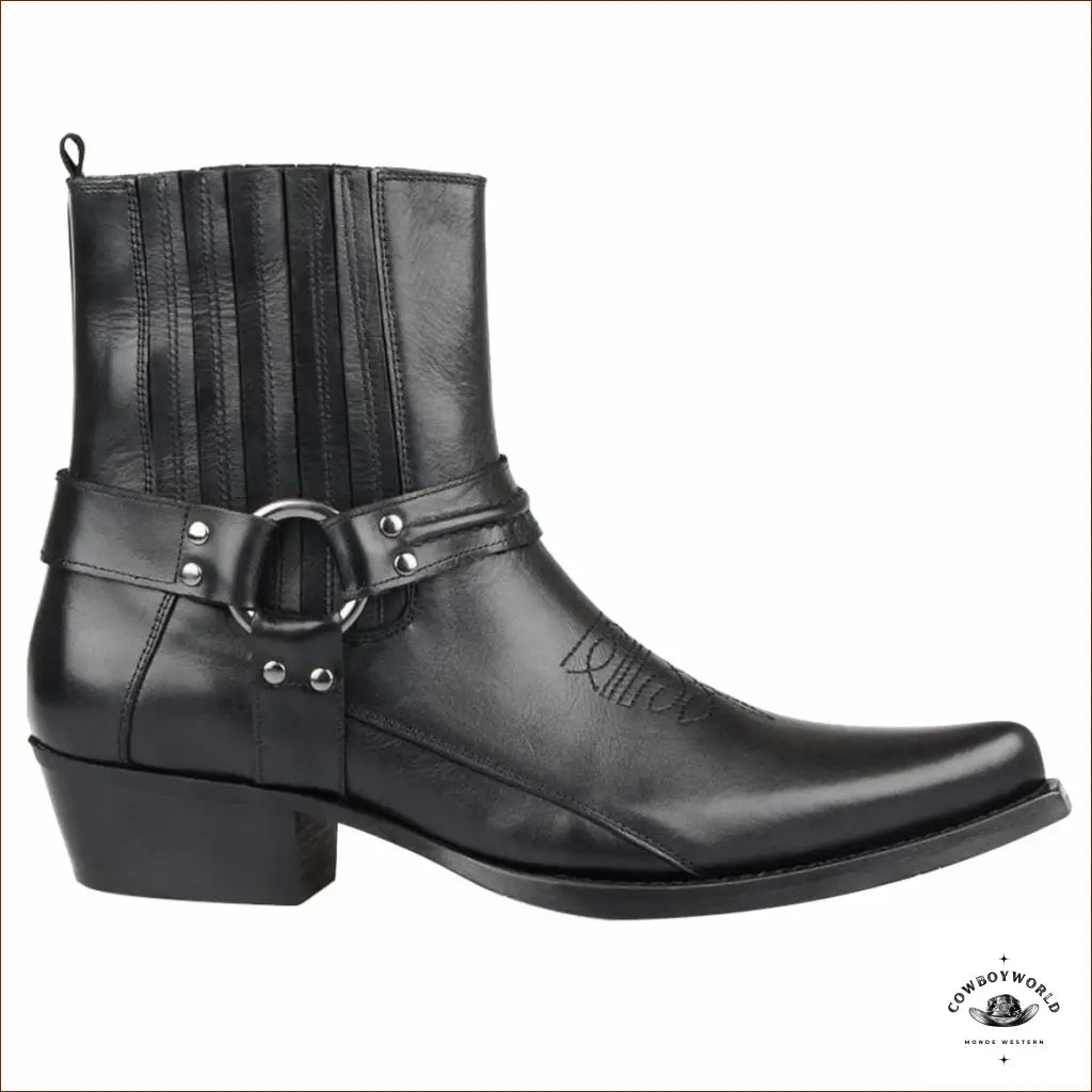 Bottines Bout Rond Cowboy Homme
