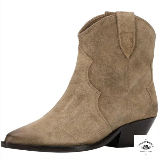 Bottines Cowboy Femme Daim