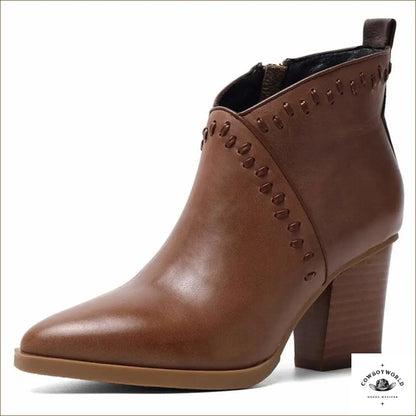 Bottines Cuir Femme Cowboy