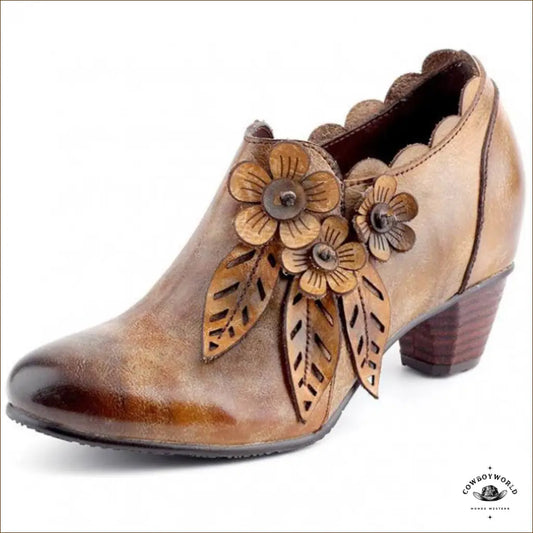 Bottines Femme Style Cowboy