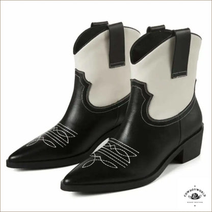 Bottines Western Cuir Femme