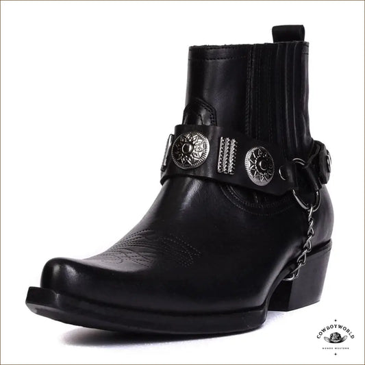 Bottines Western Cuir Homme