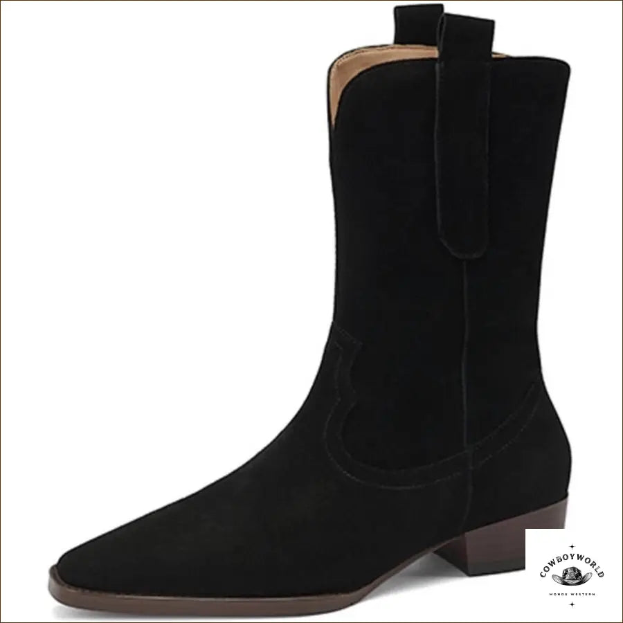 Bottines Western en Daim