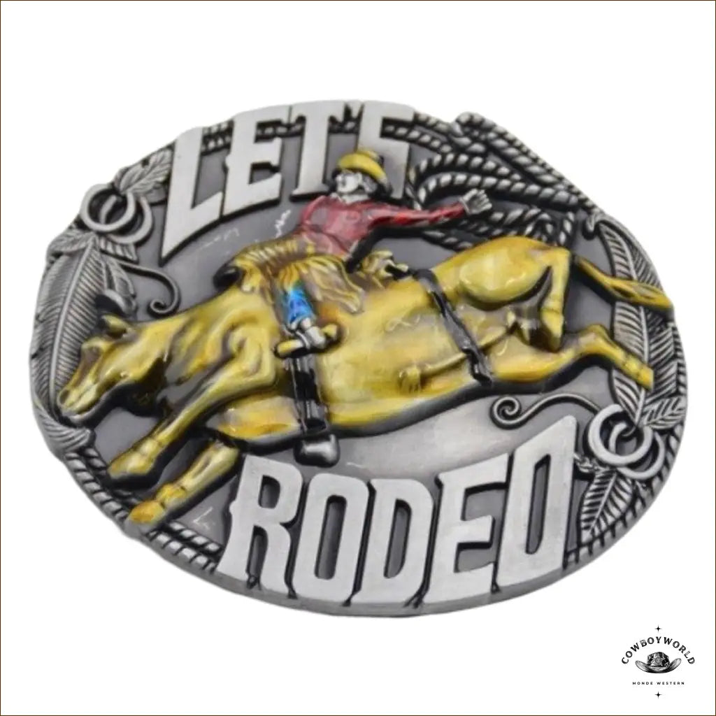 Boucle de Ceinture Cowboy Let’s Rodeo