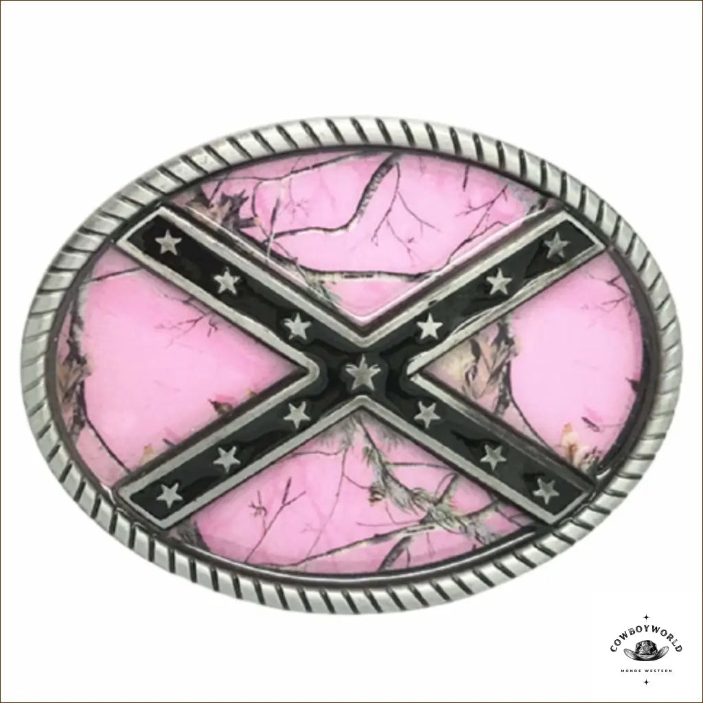 Boucle de Ceinture Western Rose