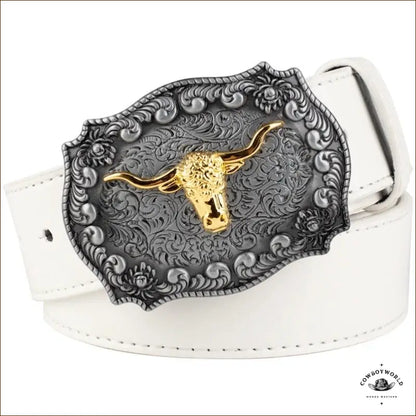 Ceinture Boucle Dorée Cowboy