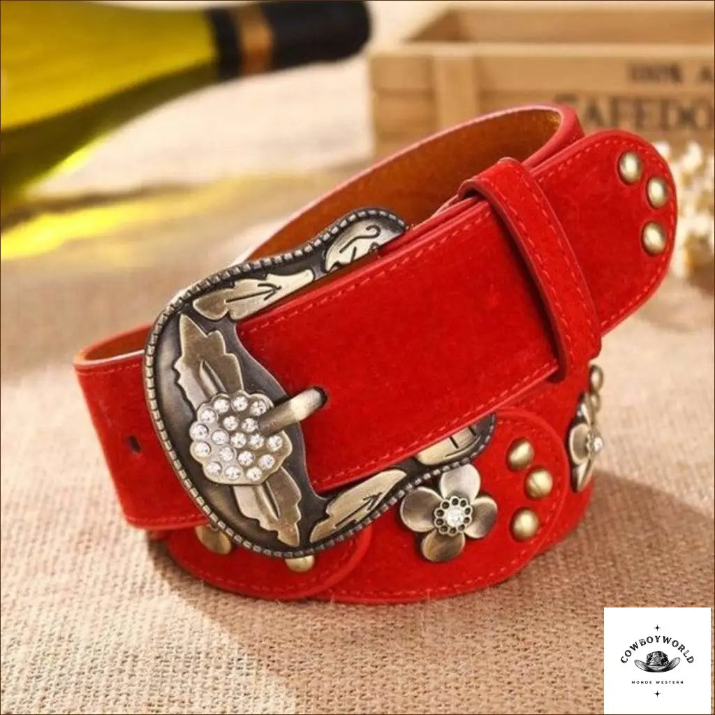 Ceinture Boucle Western Femme