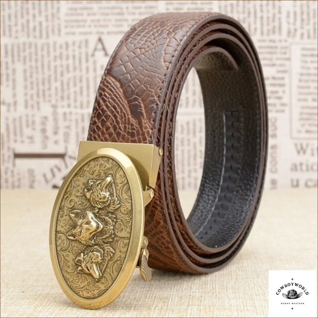 Ceinture Camel Boucle Western