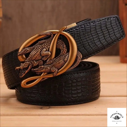 Ceinture Cuir Western Homme