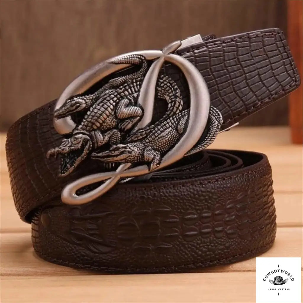 Ceinture Cuir Western Homme