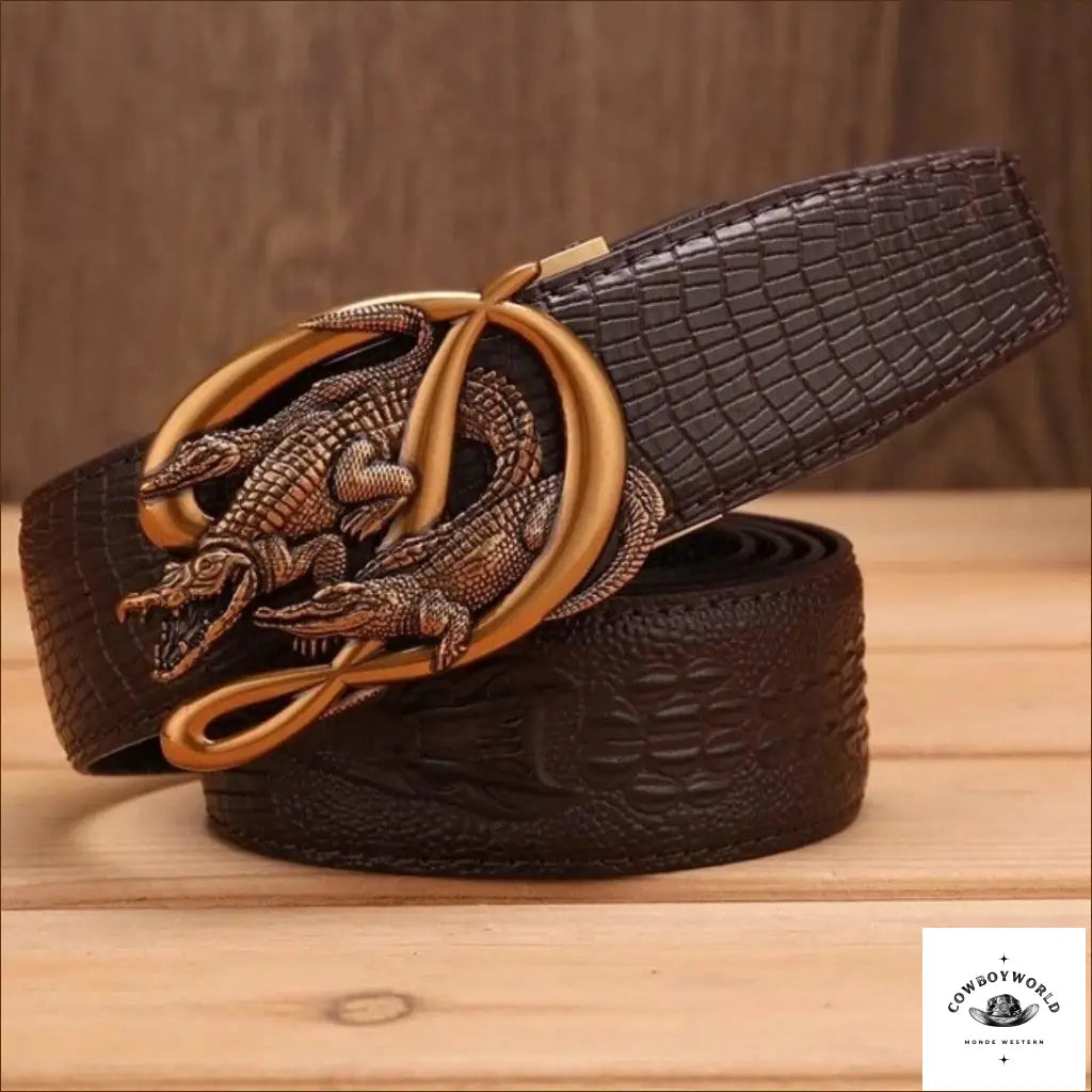 Ceinture Cuir Western Homme