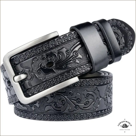 Ceinture en Cuir Style Western