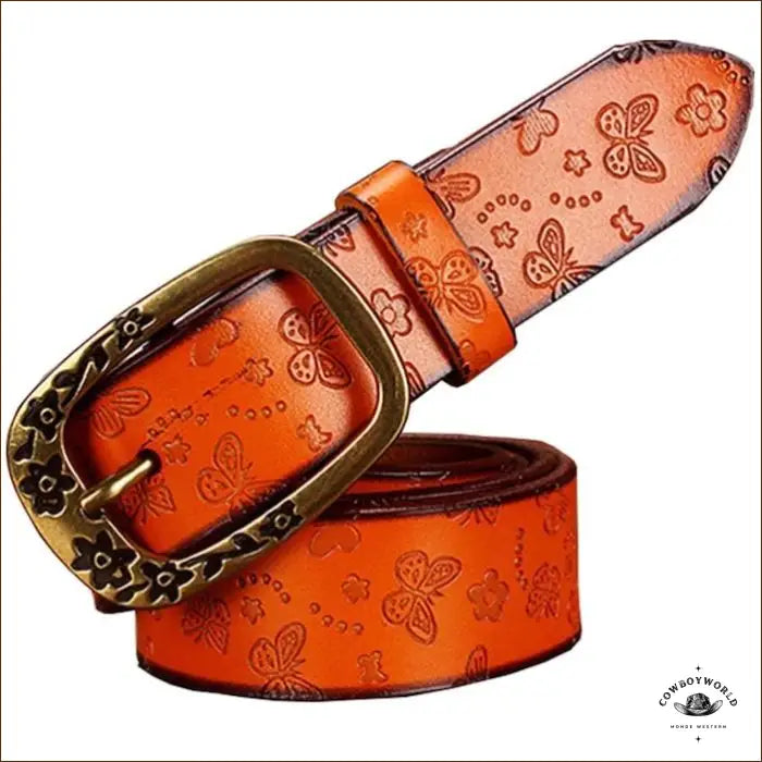 Ceinture Western à Trous Femme