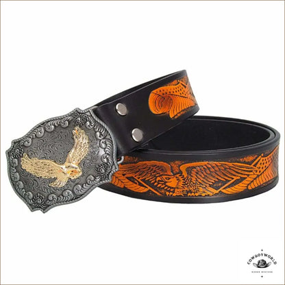 Ceinture Western Cuir Noir