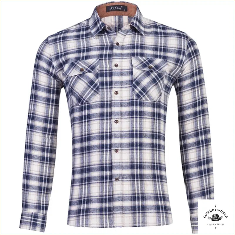 Chemise à Carreaux Cowboy Homme