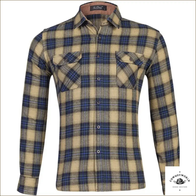 Chemise à Carreaux Cowboy Homme