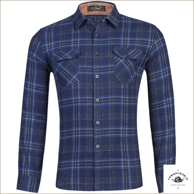 Chemise à Carreaux Cowboy Homme