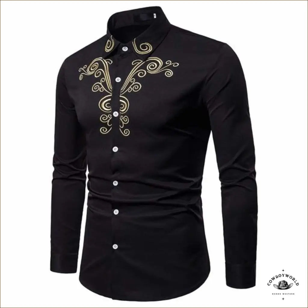 Chemise de Cowboy Noire