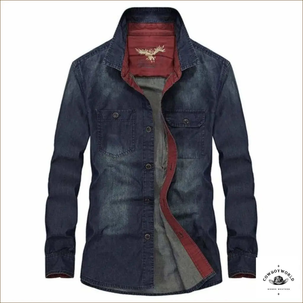 Chemise de Western en Jean Homme