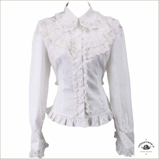Chemise Femme Country Blanche