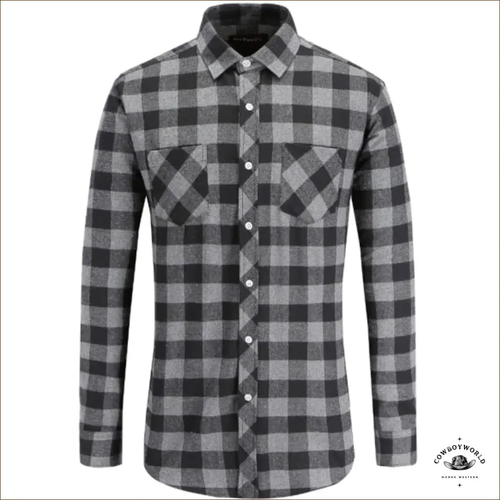 Chemise Grise Homme Cowboy