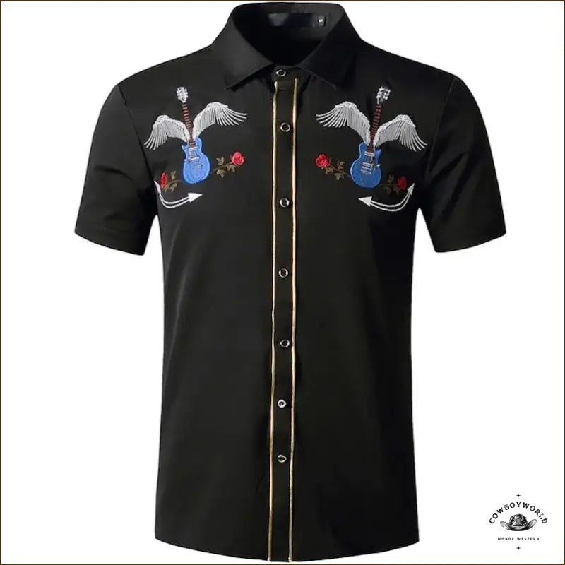 Chemise Western Homme Manches Courtes