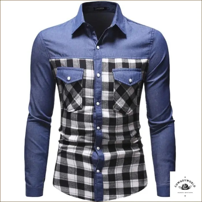 Chemise Western Jeans Homme