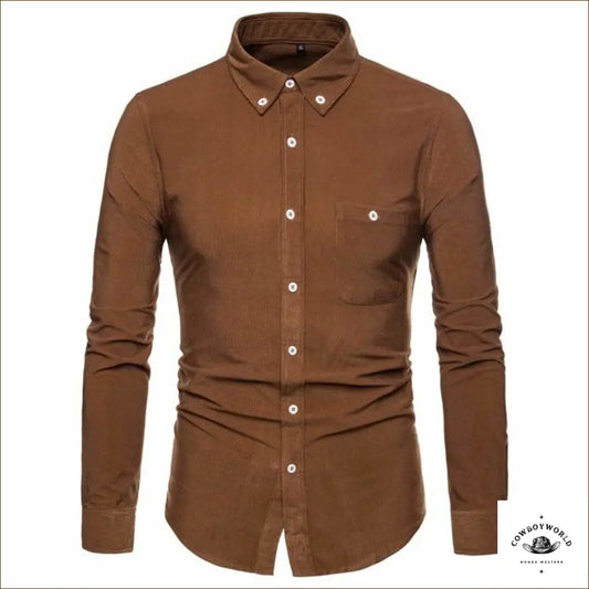 Chemise Western Velours Homme