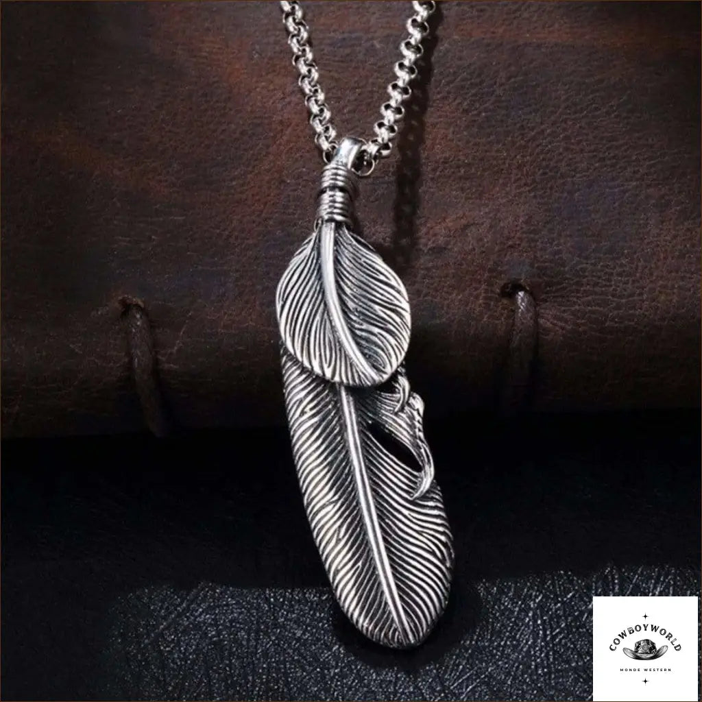 Collier Plume (Argent)