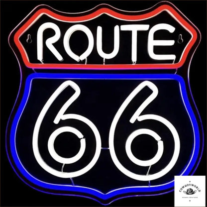 Enseigne Lumineuse Route 66