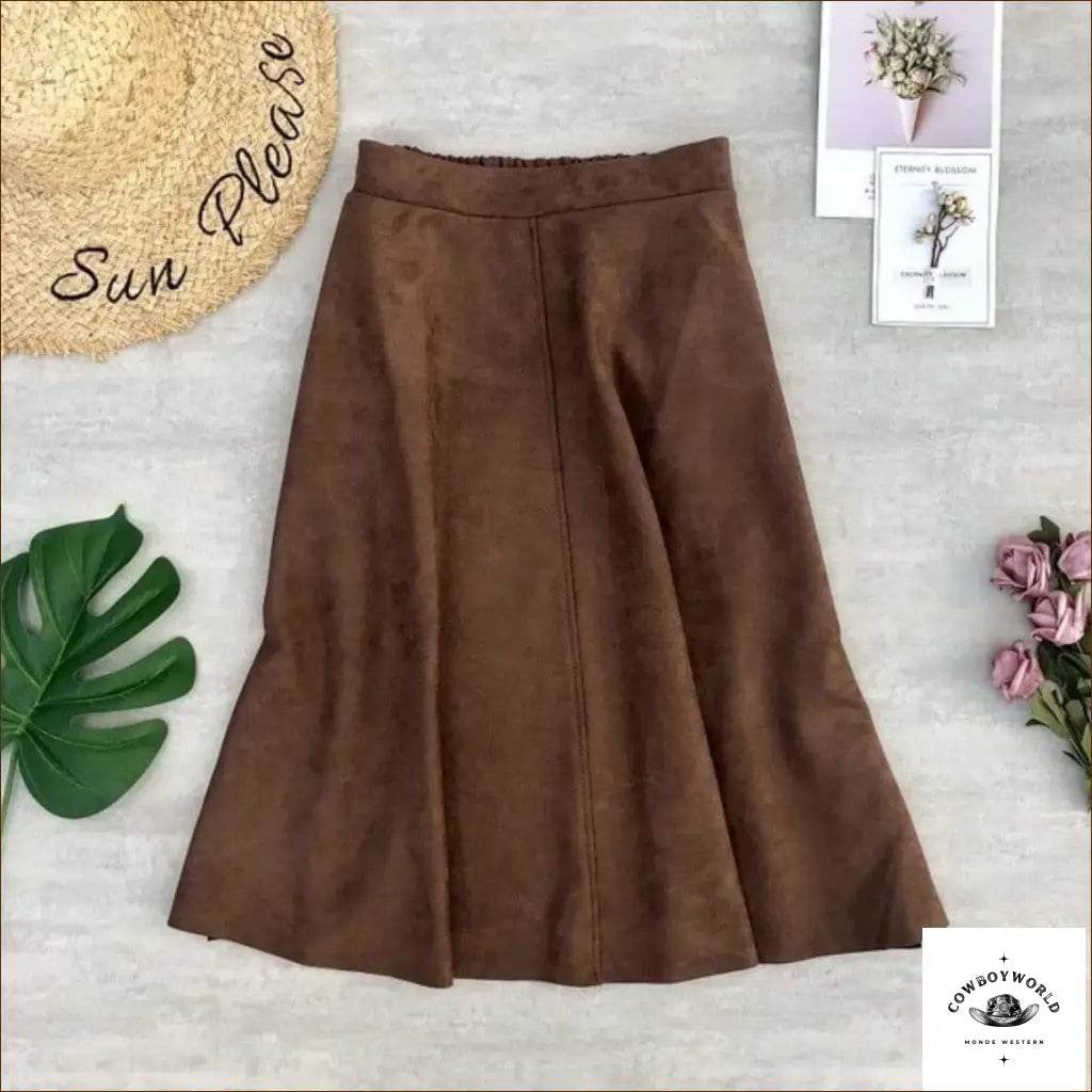 Jupe Western Effet Daim Cowboy World
