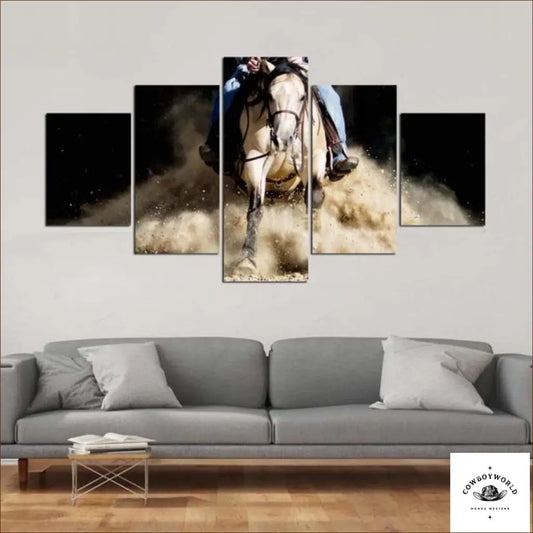 Peinture Cowboy en Cavale