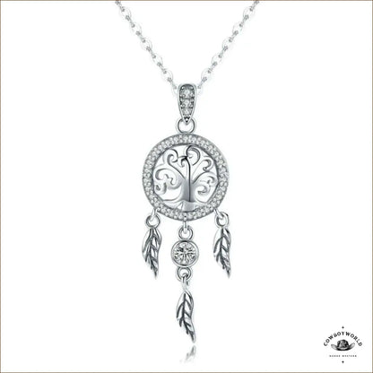 Pendentif Attrape-Rêves Bijou (Argent)