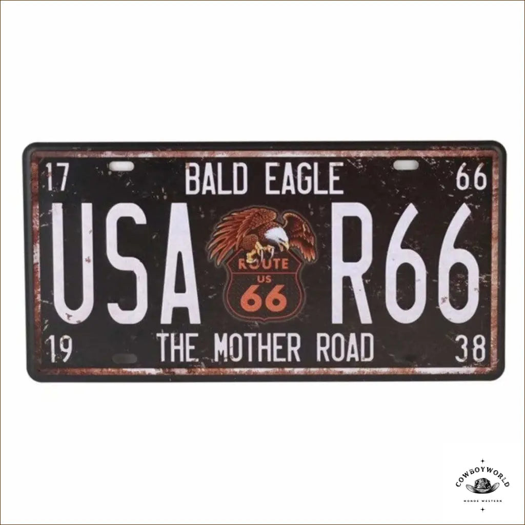 Plaque Métal Bald Eagle