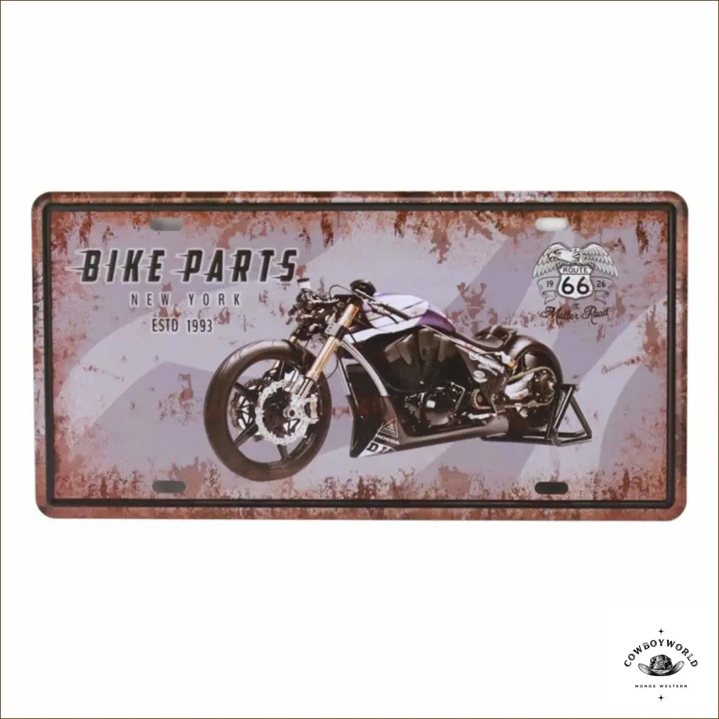 Plaque Métal Bike Parts