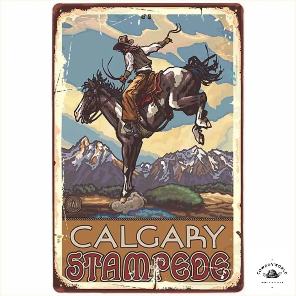 Plaque Métal Calgary Stampede