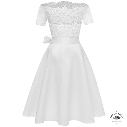 Robe Blanche Cowboy