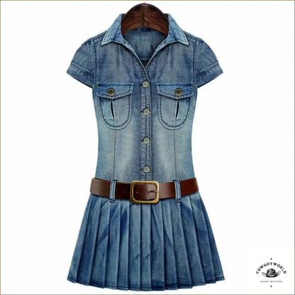 Robe en Jean Cowboy