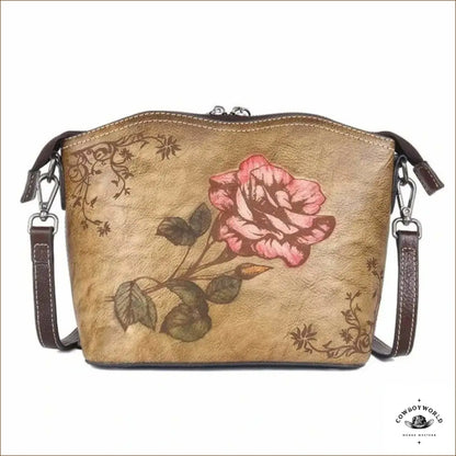 Sac Fleur en Cuir