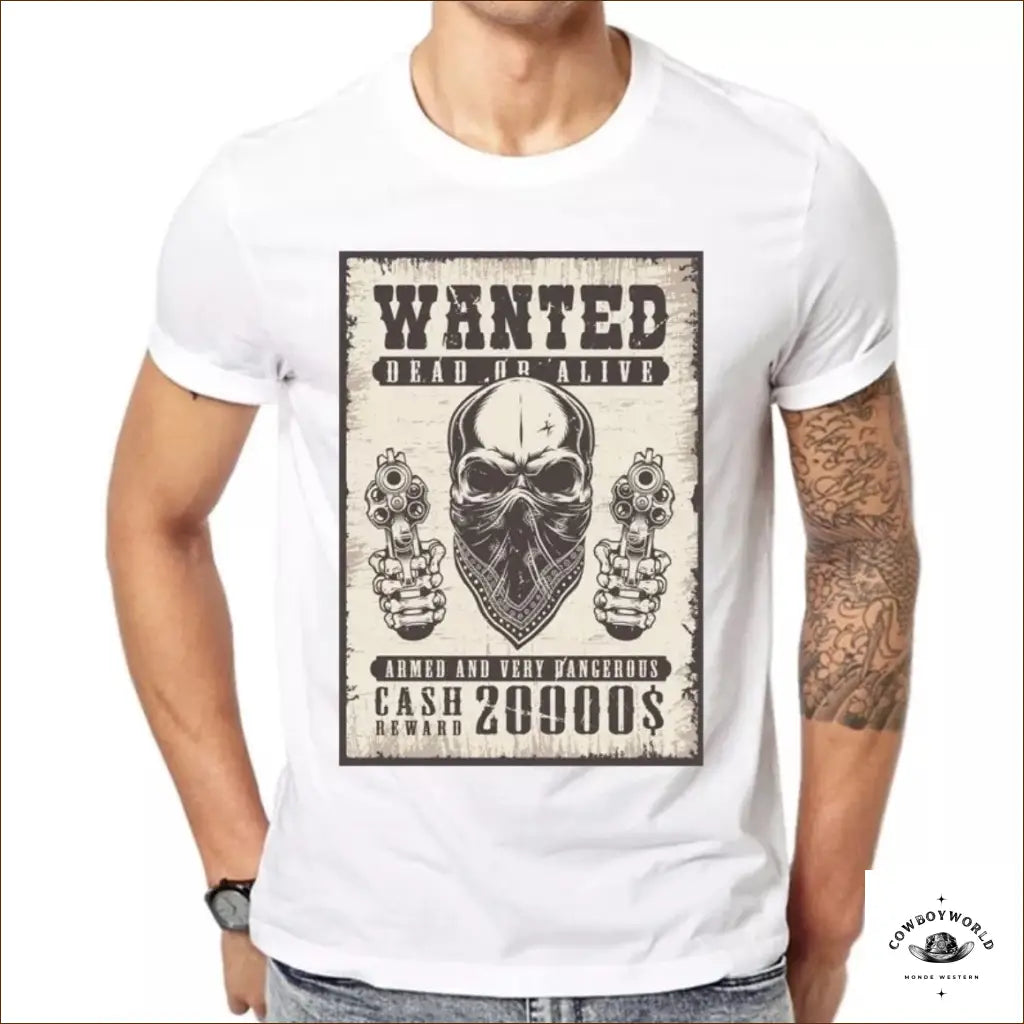 T-Shirt Cowboy Skull