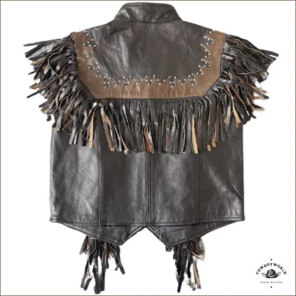 Veste à Franges Western Homme