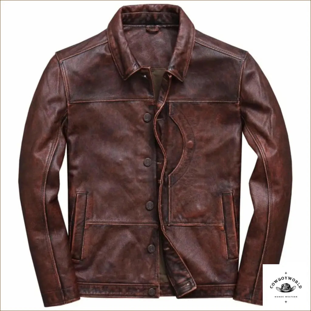 Veste Cuir Country Western