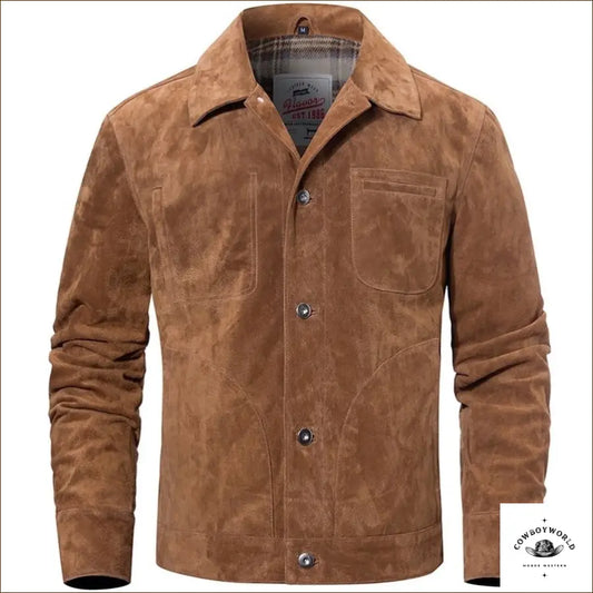 Veste Daim Marron Western