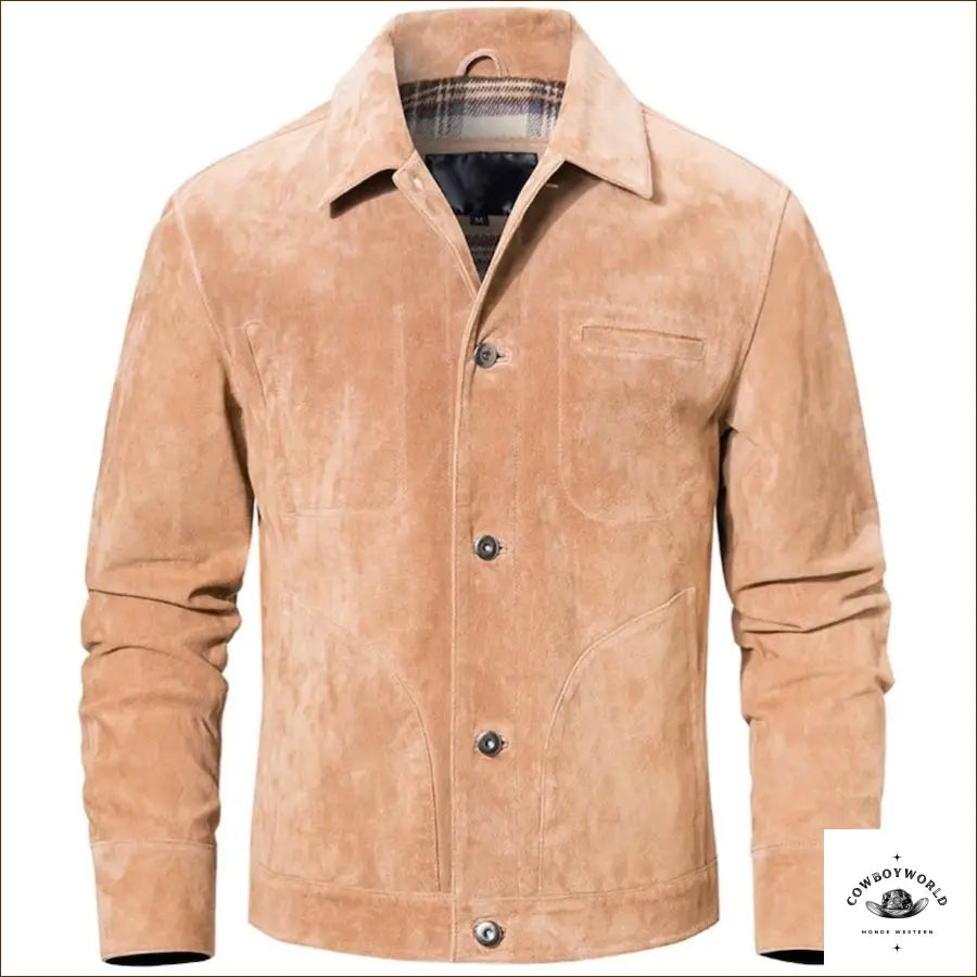 Veste Daim Marron Western