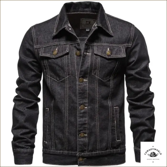 Veste En Jean Coupe Western Homme