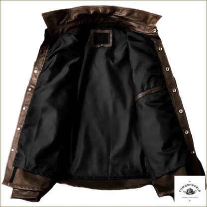 Veste Homme Style Cowboy Marron