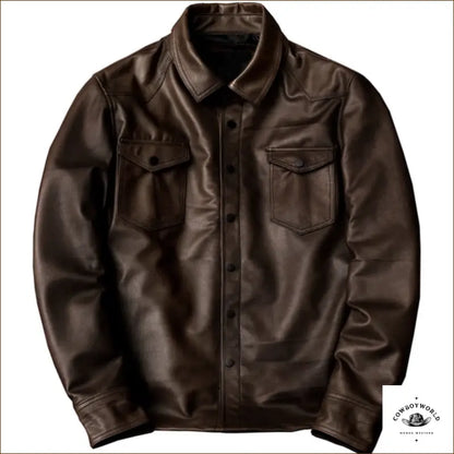 Veste Homme Style Cowboy Marron